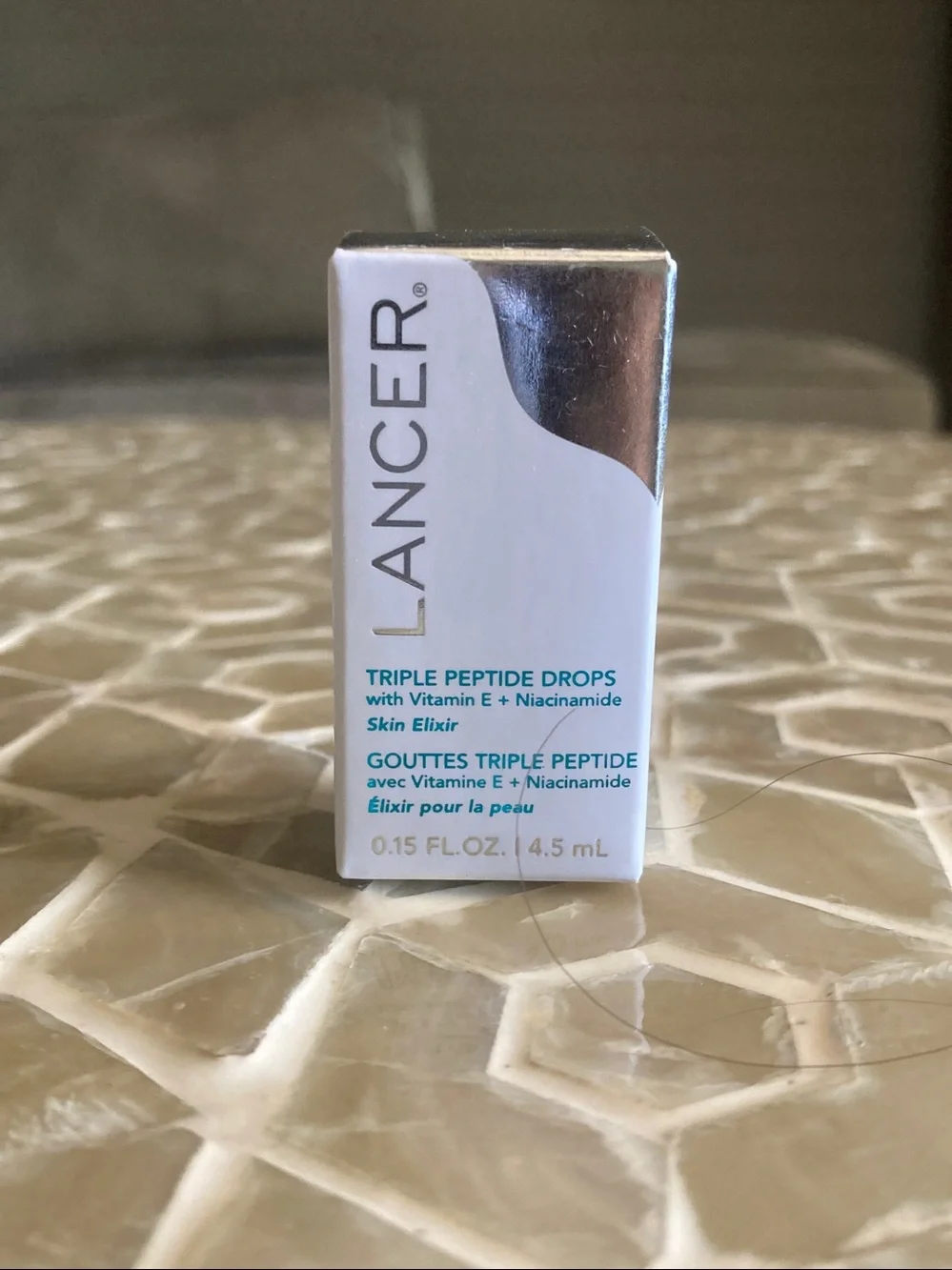 NEW!  Lancer Skincare Triple Peptide Drops Vitamin E Daily Anti-Aging Face Serum